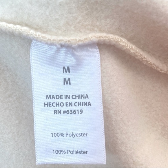 bebe Sport Polar Fleece Snap Cream Pink Jacket Sz M - Picture 12 of 15